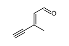 3-methyl-2-penten-4-yn-1-al Structure