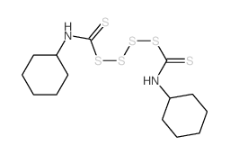 N-cyclohexyl-1-(cyclohexylthiocarbamoyldisulfanyldisulfanyl)methanethioamide结构式