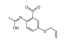 N-(2-nitro-4-prop-2-enylsulfanylphenyl)acetamide Structure
