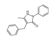 4-benzyl-5-methyl-2-phenyl-1,2-dihydro-pyrazol-3-one结构式