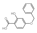 Benzoicacid, 2-hydroxy-4-(phenylmethoxy)- Structure