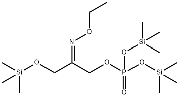 Phosphoric acid, 2-(ethoxyimino)-3-[(trimethylsilyl)oxy]propyl bis(tri methylsilyl) ester, (Z)-结构式