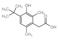 2-(4-tert-Butyl-3-hydroxy-2,6-dimethylphenyl)acetic acid structure