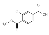 3-CHLORO-4-(METHOXYCARBONYL)BENZOIC ACID Structure