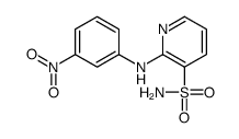 2-(3-nitroanilino)pyridine-3-sulfonamide结构式