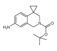 7'-Aminospiro[cyclopropane-1,4'(1'H)-isoquinoline]-2'(3'H)carboxylic Acid 1,1-Dimethyl Ester structure