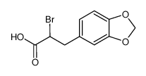 3-(3,4-methylenedioxyphenyl)-2-bromopropionic acid结构式