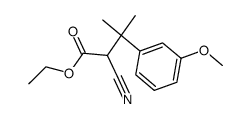 Ethyl-2-cyano-3-(m-methoxyphenyl)-3-methylbutanoat Structure