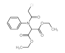 diethyl 2-[(2-chloroacetyl)-phenyl-amino]propanedioate结构式