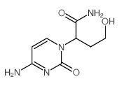 1(2H)-Pyrimidineacetamide,4-amino-a-(2-hydroxyethyl)-2-oxo-结构式