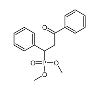 3-dimethoxyphosphoryl-1,3-diphenylpropan-1-one结构式
