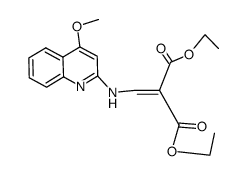 2-[(4-Methoxy-quinolin-2-ylamino)-methylene]-malonic acid diethyl ester Structure