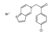 1-(4-chlorophenyl)-2-thieno[3,2-c]pyridin-5-ium-5-ylethanone,bromide Structure