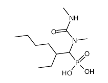 1-(1,3-Dimethylureido)-2-ethylhexylphosphonic acid Structure