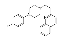 2-[2-[4-(4-fluorophenyl)piperazin-1-yl]ethyl]quinoline结构式