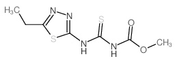 methyl N-[(5-ethyl-1,3,4-thiadiazol-2-yl)thiocarbamoyl]carbamate结构式