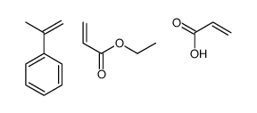 ethyl prop-2-enoate,prop-2-enoic acid,prop-1-en-2-ylbenzene Structure