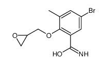 5-bromo-3-methyl-2-(oxiran-2-ylmethoxy)benzamide结构式