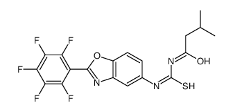 Butanamide, 3-methyl-N-[[[2-(pentafluorophenyl)-5-benzoxazolyl]amino]thioxomethyl]- (9CI) picture