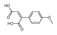 (Z)-2-(4-methoxyphenyl)but-2-enedioic acid结构式