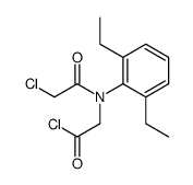 2-(N-(2-chloroacetyl)-2,6-diethylanilino)acetyl chloride Structure