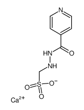 bis[2'-(sulphomethyl)isonicotinohydrazide], calcium salt Structure