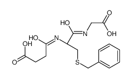 4-[[(2R)-3-benzylsulfanyl-1-(carboxymethylamino)-1-oxopropan-2-yl]amino]-4-oxobutanoic acid结构式