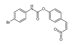 [4-(2-nitroethenyl)phenyl] N-(4-bromophenyl)carbamate结构式