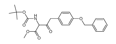 4-(4-Benzyloxy-phenyl)-2-tert-butoxycarbonylamino-3-oxo-butyric acid methyl ester Structure