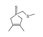 3,4-dimethyl-1-methylsulfanylmethyl-2,5-dihydro-1H-phosphole 1-sulfide结构式