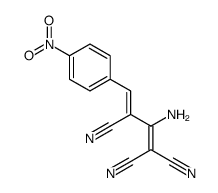 2-amino-4-(4-nitrophenyl)buta-1,3-diene-1,1,3-tricarbonitrile Structure