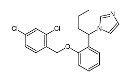 1-[1-[2-[(2,4-dichlorophenyl)methoxy]phenyl]butyl]imidazole结构式