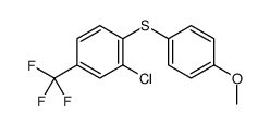 2-chloro-1-(4-methoxyphenyl)sulfanyl-4-(trifluoromethyl)benzene Structure
