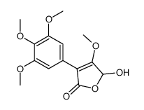 2-hydroxy-3-methoxy-4-(3,4,5-trimethoxyphenyl)-2H-furan-5-one结构式