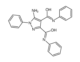 5-amino-3-N,4-N,1-triphenylpyrazole-3,4-dicarboxamide结构式