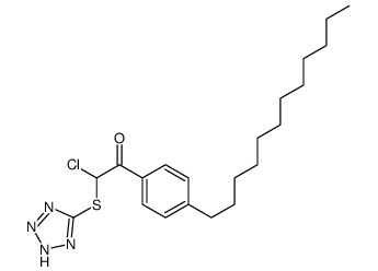 2-chloro-1-(4-dodecylphenyl)-2-(2H-tetrazol-5-ylsulfanyl)ethanone Structure