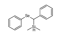 dimethyl-[phenyl(phenylselanyl)methyl]silane结构式