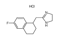 2[(6-Fluoro-1,2,3,4-tetrahydro-1-naphthyl)-methyl]-2-imidazoline hydrochloride Structure