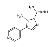 5-amino-4-pyridin-4-ylpyrazole-1-carboximidamide结构式