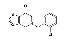 5-[(2-chlorophenyl)methyl]-4,6-dihydrothieno[3,2-c]pyridin-7-one Structure