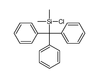 chloro-dimethyl-tritylsilane结构式