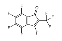 3,4,5,6,7-pentafluoro-2-(trifluoromethyl)inden-1-one Structure