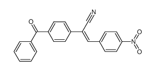 (Z)-2-(4-Benzoyl-phenyl)-3-(4-nitro-phenyl)-acrylonitrile结构式