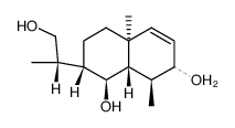 3ξ,6α,13-Trihydroxyeudesm-1-en Structure