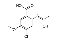 2-acetamido-4-chloro-5-methoxybenzoic acid Structure