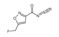 3-Isoxazolecarbonyl azide,5-(fluoromethyl)-结构式
