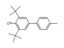 2,6-Di-tert-butyl-4-(4'-methylphenyl)phenoxyl结构式