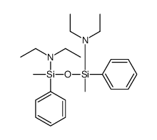 N-[(diethylamino-methyl-phenylsilyl)oxy-methyl-phenylsilyl]-N-ethylethanamine Structure