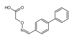 2-[(4-phenylphenyl)methylideneamino]oxyacetic acid结构式