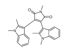 3,4-bis(1,2-dimethylindol-3-yl)-1-methylpyrrole-2,5-dione Structure